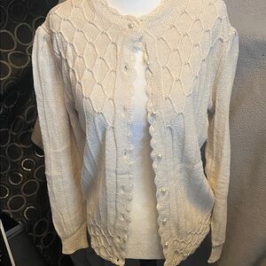 Chic Cream Cardigan Sweater